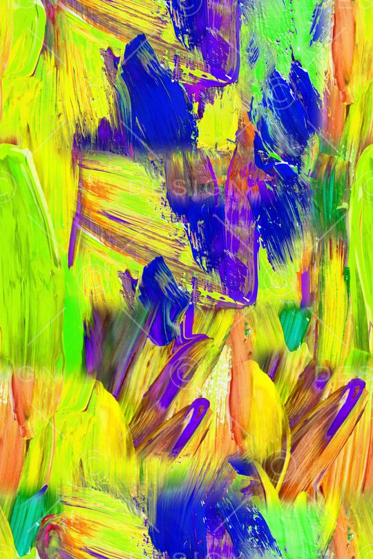 油画笔触印花华亿平台图片