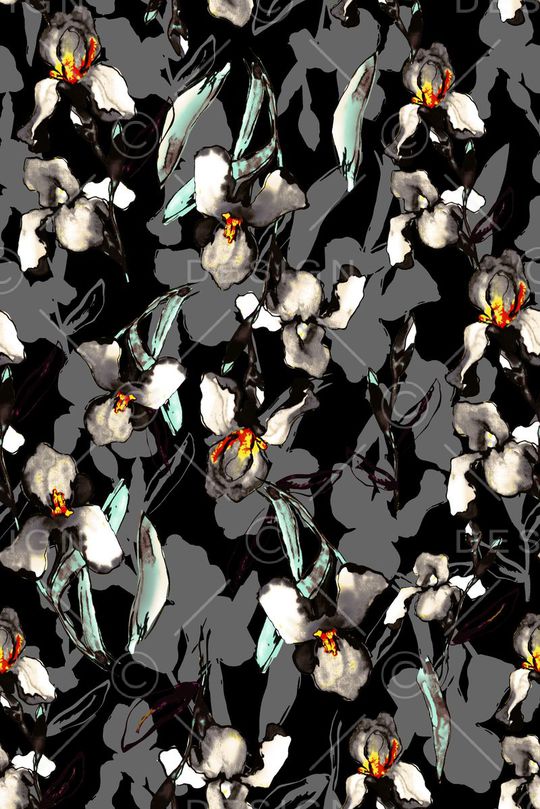 花卉印花华亿平台图片