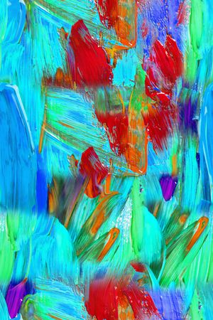 油画笔触印花华亿平台图片