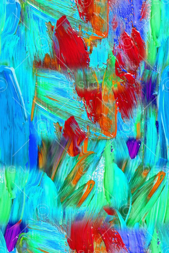 油画笔触印花华亿平台图片