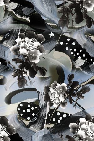 手绘印花华亿平台图片