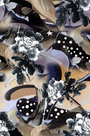 手绘印花华亿平台图片