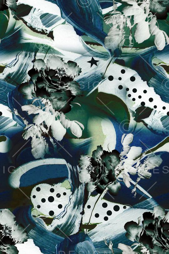 手绘印花华亿平台图片