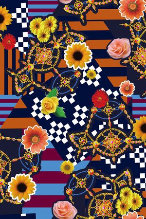 色块印花华亿平台图片