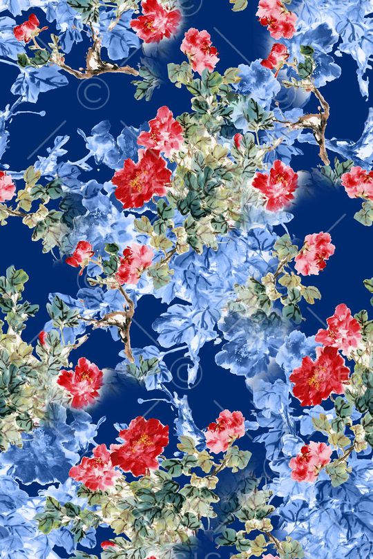 手绘印花华亿平台图片