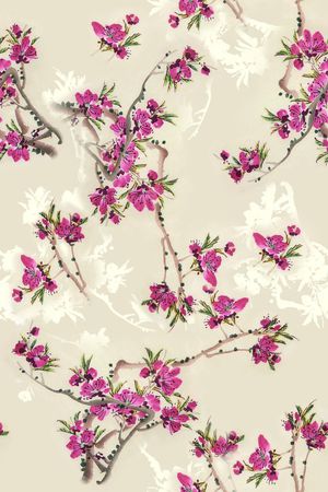 时尚女装中国风印花华亿平台图片