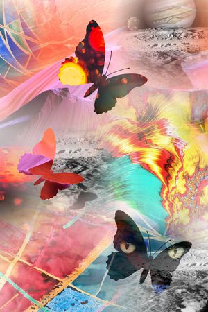 抽象印花华亿平台图片