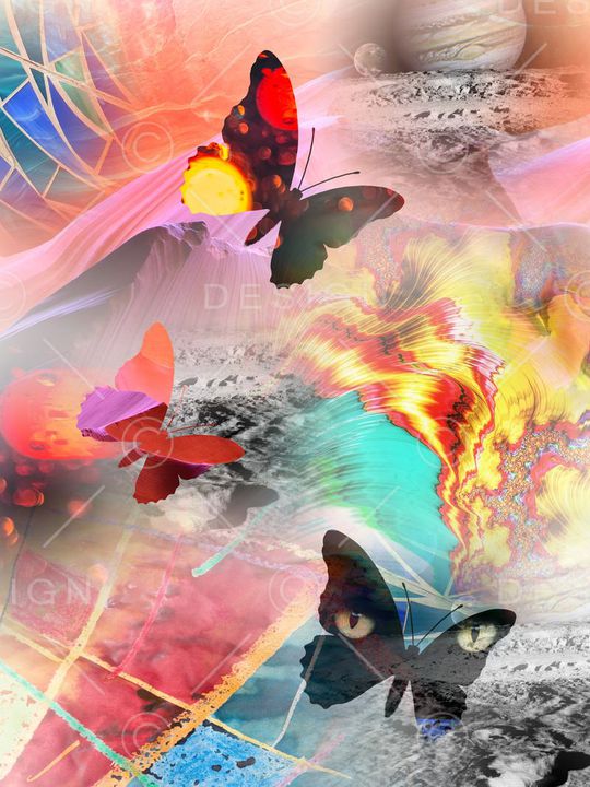 抽象印花华亿平台图片