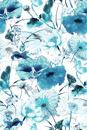 中国风印花华亿平台图片