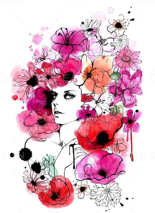 人物印花华亿平台图片