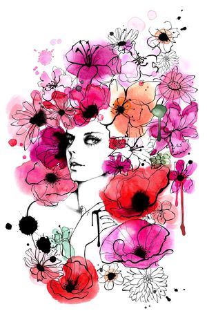 人物印花华亿平台图片