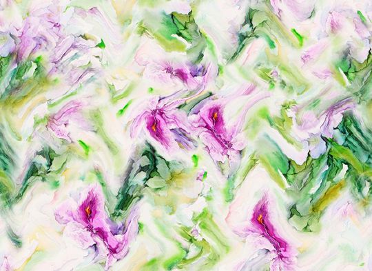 波浪条纹印花华亿平台图片