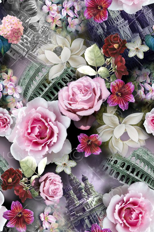 玫瑰印花华亿平台图片