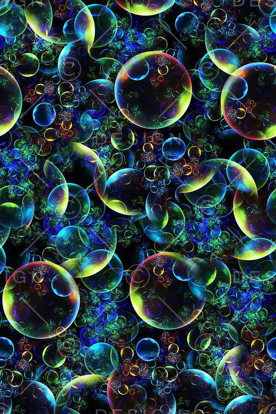 时尚潮流分形抽象几何数码印花印花华亿平台图片