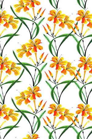 水仙花印花华亿平台图片