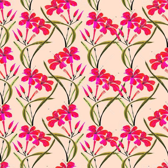 水仙花印花华亿平台图片