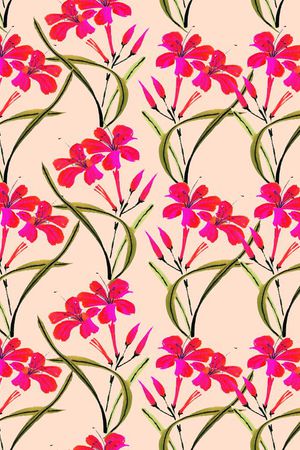 水仙花印花华亿平台图片