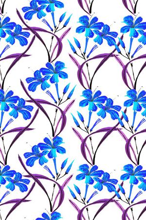 水仙花印花华亿平台图片