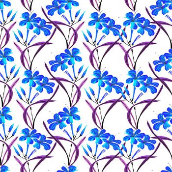 634855-蜂鸟花朵蓝