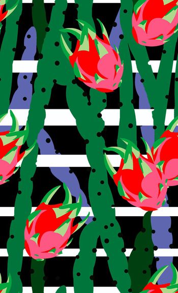 热带风情印花华亿平台图片