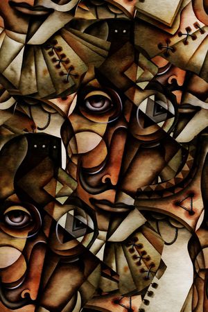 复古男装印花华亿平台图片