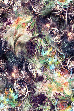 抽象印花华亿平台图片