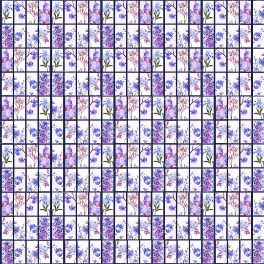 瓷砖窗花花卉印花华亿平台图片