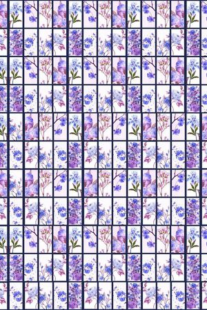 瓷砖窗花花卉印花华亿平台图片