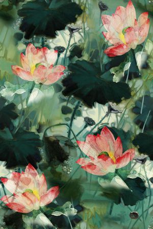 中国风印花华亿平台图片