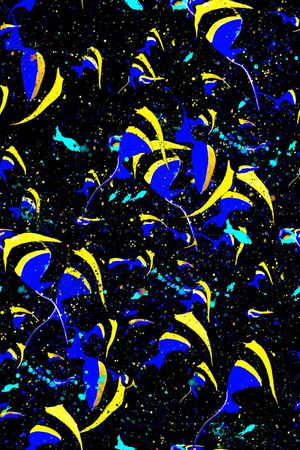 热带鱼印花华亿平台图片