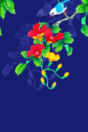 旗袍印花华亿平台图片