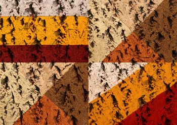 抽象黑白印花华亿平台图片