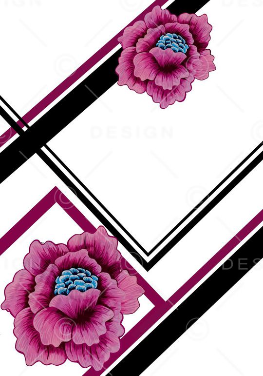 牡丹印花华亿平台图片