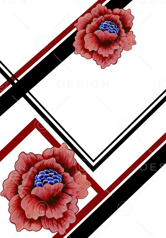 牡丹印花华亿平台图片