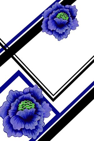 牡丹印花华亿平台图片