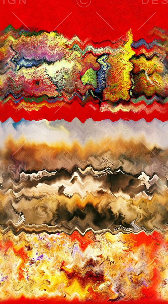 波浪条纹印花华亿平台图片