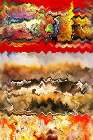 波浪条纹印花华亿平台图片