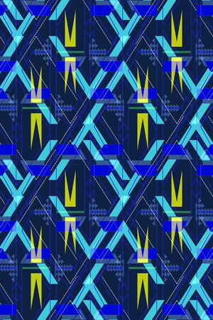 不规则几何印花华亿平台图片