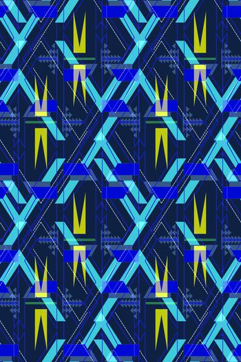 635348-艺术科技几何条纹