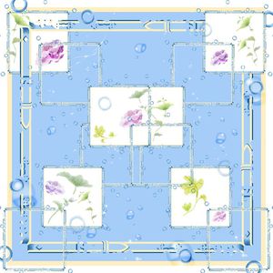 方巾、休闲印花华亿平台图片