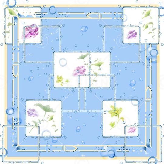 方巾、休闲印花华亿平台图片