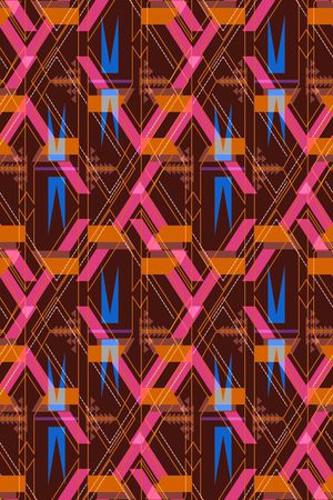 不规则几何印花华亿平台图片