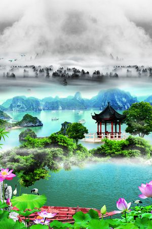 国画印花华亿平台图片