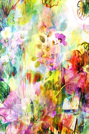 抽象彩图印花华亿平台图片