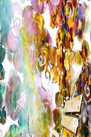 抽象彩图印花华亿平台图片