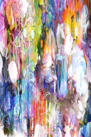 抽象彩图印花华亿平台图片