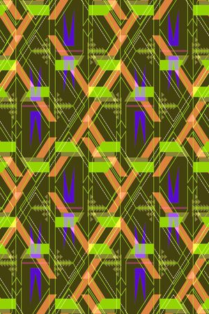 不规则几何印花华亿平台图片