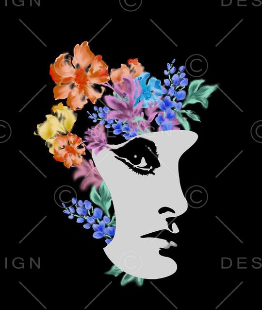 人像印花华亿平台图片