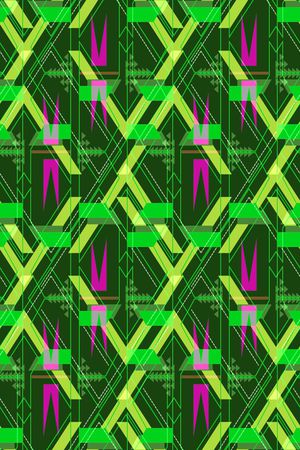 不规则几何印花华亿平台图片