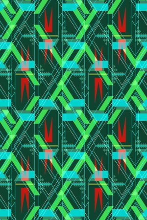 不规则几何印花华亿平台图片